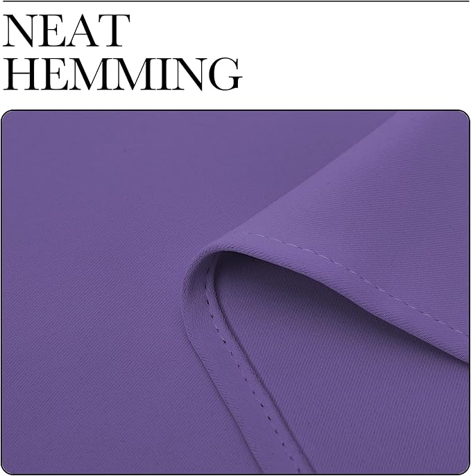 NICETOWN Blackout Curtains for Living Curtains, Lilac Purple, 2 Panels, 29 by 30, Room Darkening Window Curtain Panels, Easy-Care Solid Thermal Insulated Draperies/Drapes for Daughter Room