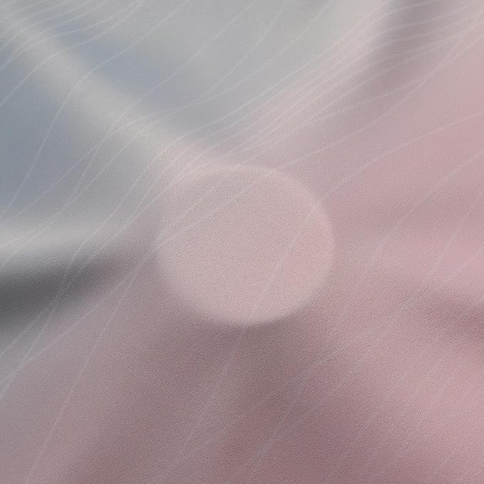Ombre Pink and Gray Blackout Curtains 96 Inches Long, Full Room Darkening Curtains for Bedroom, Grommet Thermal Insulated Gradient Drapes, Full Light Blocking Curtains 2 Panels,52x96 Inch