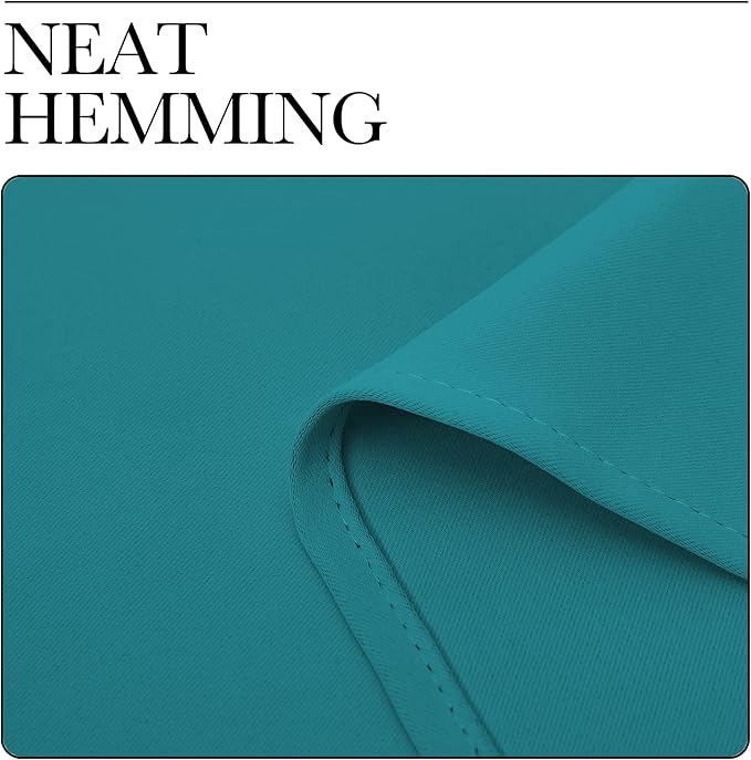 NICETOWN Blackout Curtains for RV Windows, Peacock Blue, 29" by 20", 2 Panels, Room Darkening Window Curtain Panels, Easy-Care Solid Thermal Insulated Draperies/Drapes for Daughter Room
