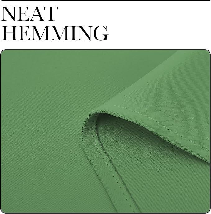 NICETOWN Bedroom Curtains Blackout Draperies, Froest Green, 1 Pair, 34-inch W x 63-inch L, Home Decorations Thermal Insulated Solid Pole Top Blackout Drapes for Living Room