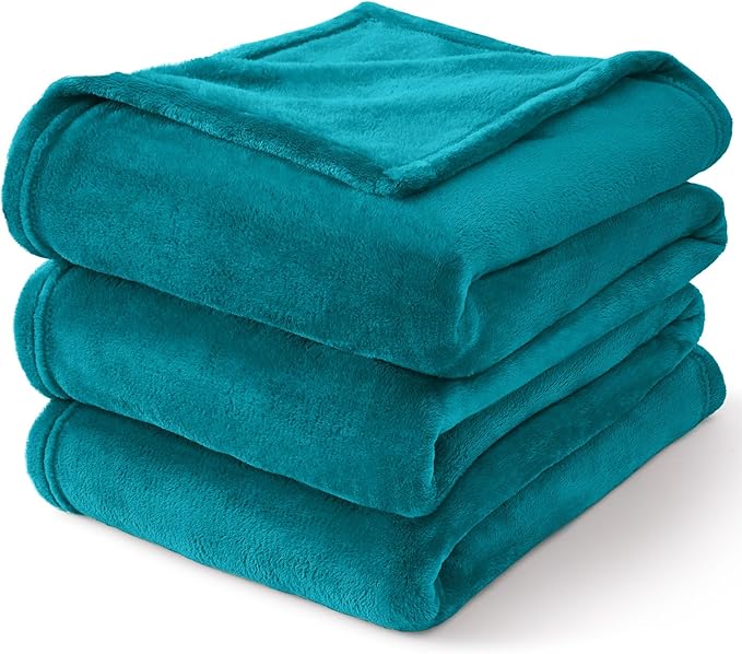 BEDELITE Fleece Blanket King Size Blankets for Bed, Luxury Plush Cozy Fuzzy Blanket 108x90 inches, Super Soft Warm Lightweight Throw Blanket All Seasons Suitable, Bluebird