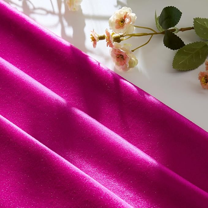 GIGIZAZA 12x20 Hot Pink Pillow Covers Velvet Lumbar Pillow Decorative Throw Pillows Couch Sofa Covers Bedroom Set of 2