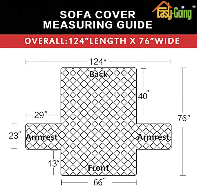 Easy-Going Reversible Couch Cover for 3 Cushion Couch Sofa Cover for Dogs Water Resistant Furniture Protector Cover with Foam Sticks Elastic Straps for Pet Cat (Sofa, PeacockBlue/Beige)