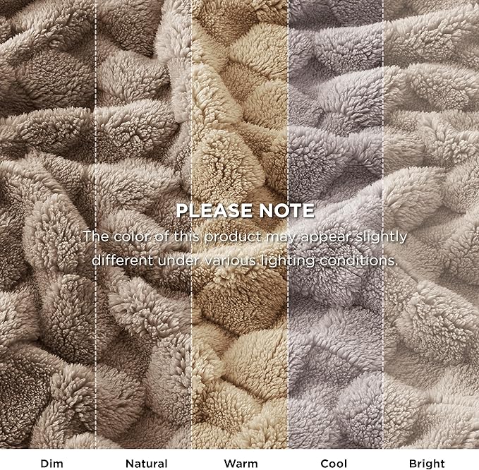 Bedsure GentleSoft King Size Blanket for Bed - Super Soft Cozy Blankets for Kids Girls, Large Fuzzy Fleece Throw for Bedroom Decor, Light Brown,108x90 Inches