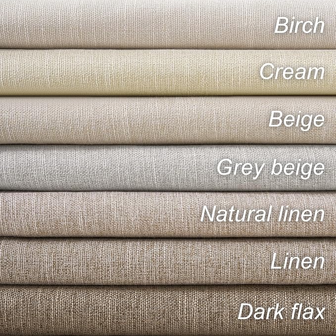 Topfinel 95 Inches Long Blackout Natural Linen Curtains for Bedroom Rustic Brown Pinch Pleat Sound Blocking Curtains Boho Farmhouse Lined Drapes 2 Panels for Living Room Sliding Door