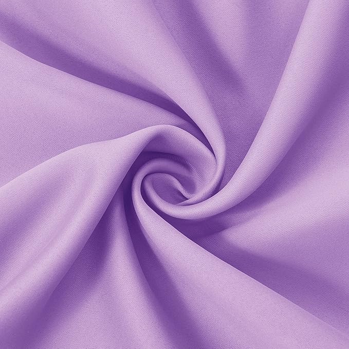 LEMOMO Lavender Blackout Curtains 42 x 63 Inch Length/Set of 2 Curtain Panels/Thermal Insulated Room Darkening Blackout Curtains for Bedroom
